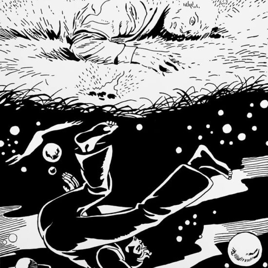 Disparition, Acrylique sur panneau de bois/Acrylic on wood panel, 122 X 91.5 cm, 2015.