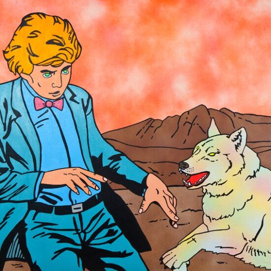 Memento mori. Acrylique et peinture en aérosol sur toile/Acrylic and spray paint on canvas, 122 X 153 cm, 2011.