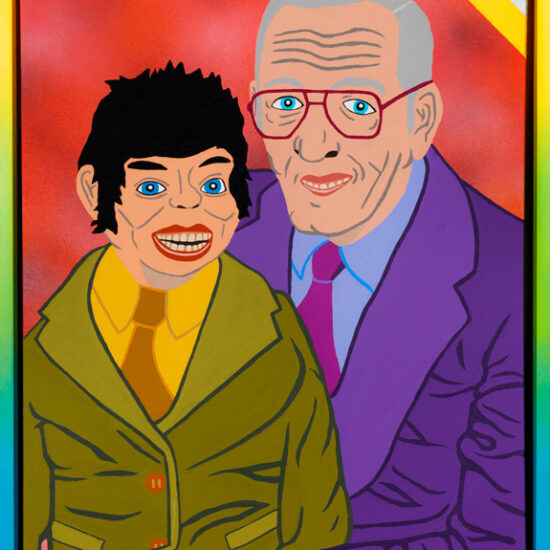 Ventriloque no. 2, Acrylique sur toile et encadrement/Acrylic on canvas and frame, 61 X 46 cm, 2018.