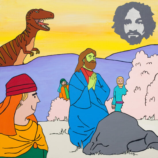 Paul à Mansonland, Acrylique sur toile/Acrylic on canvas, 71 X 71 cm, 2008.