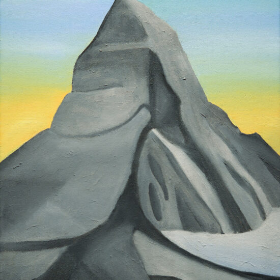 Montagne II- Le Sommet, Huile sur toile/Oil on canvas, 41 X 31 cm, 2014.